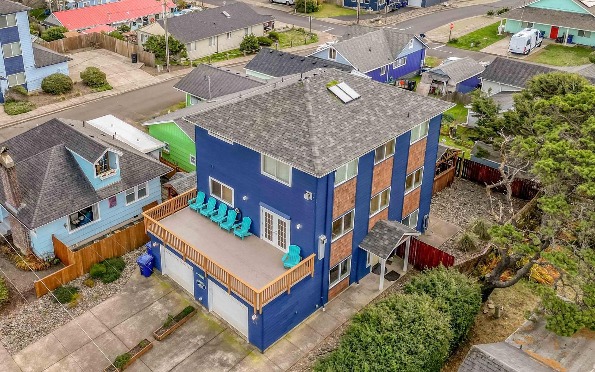The Blue Crab Villa Lincoln City Exteriör bild