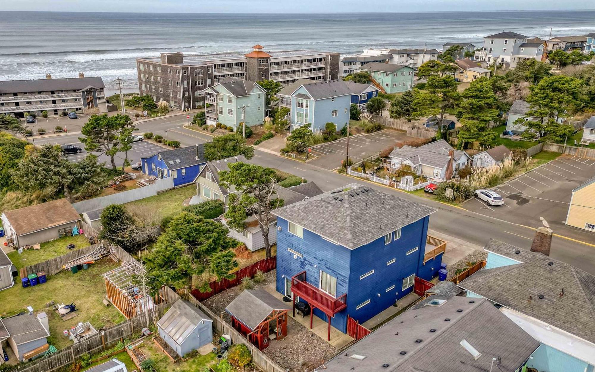 The Blue Crab Villa Lincoln City Exteriör bild